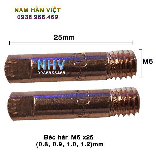 Béc hàn Mig M6*25mm dùng cho mỏ hàn 15AK