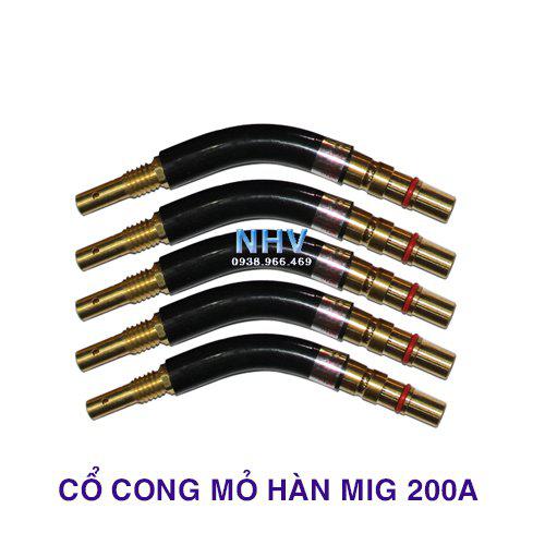 Cổ cong mỏ hàn Mig 200A 