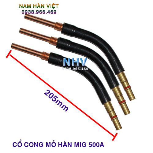 Cổ cong mỏ hàn Mig 500A