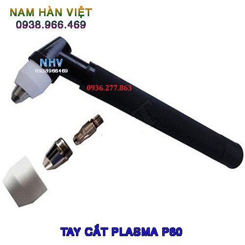Tay Cắt Plasma  P80A Tay đen [tay cong]
